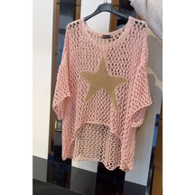 Blusa de Malha com Estrelas